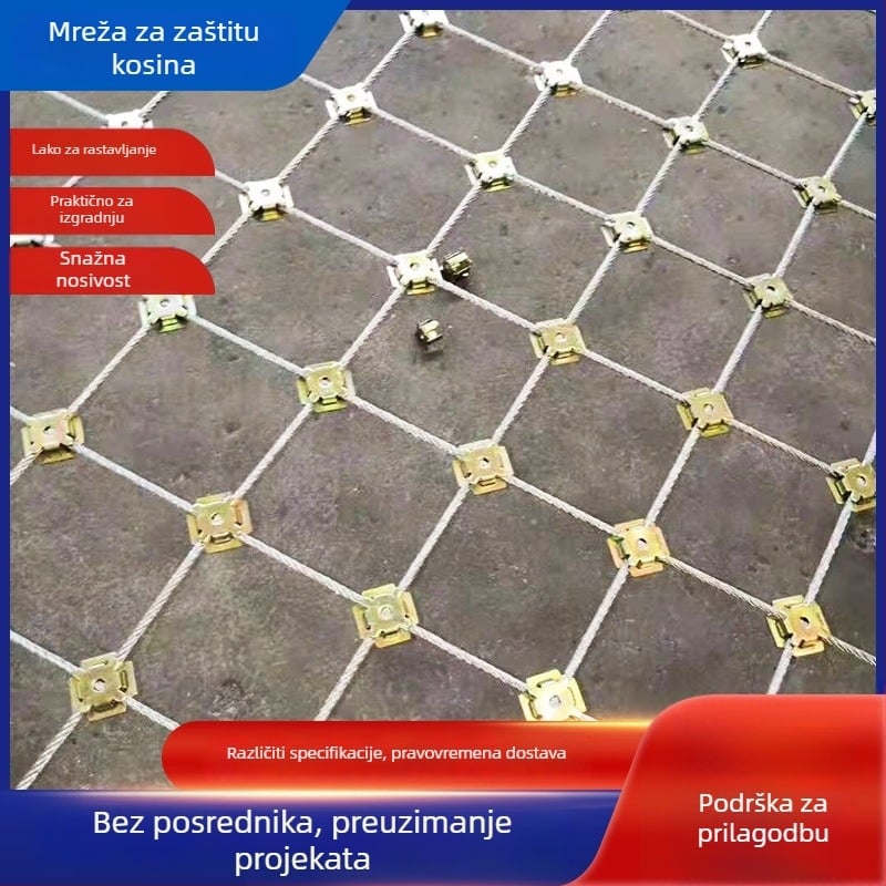 Yinyi mreža za zaštitu obronaka — aktivna i pasivna, fleksibilna čelična sajla mreža, standardna primjena