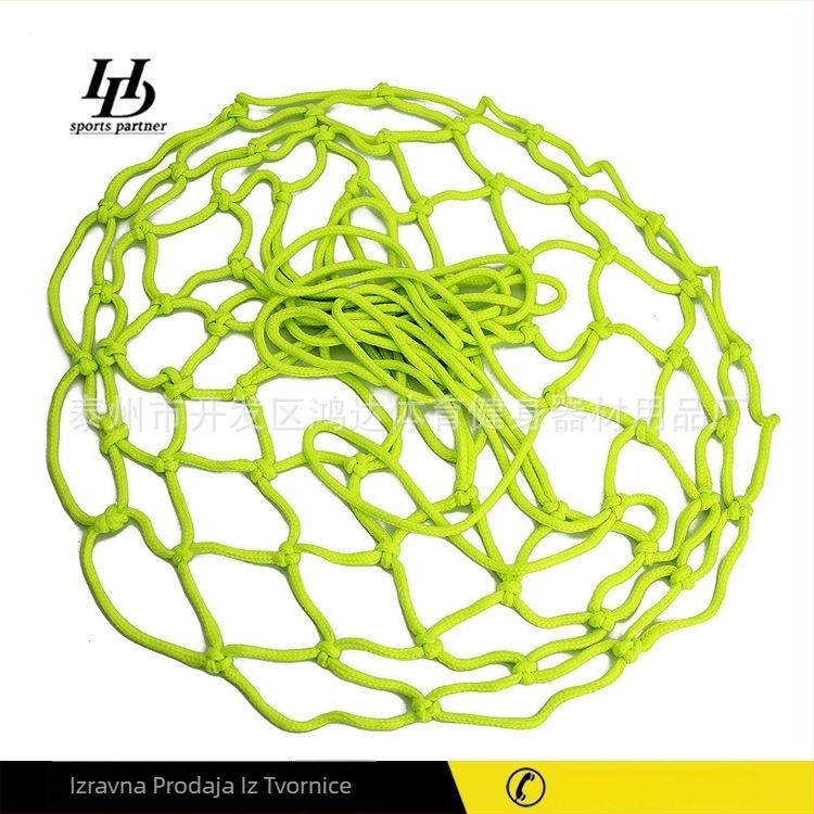 Svetleća mreža za košarku - Nylon, 65 g, mogućnost prilagodbe, pogodna za terene i druge igre s loptom
