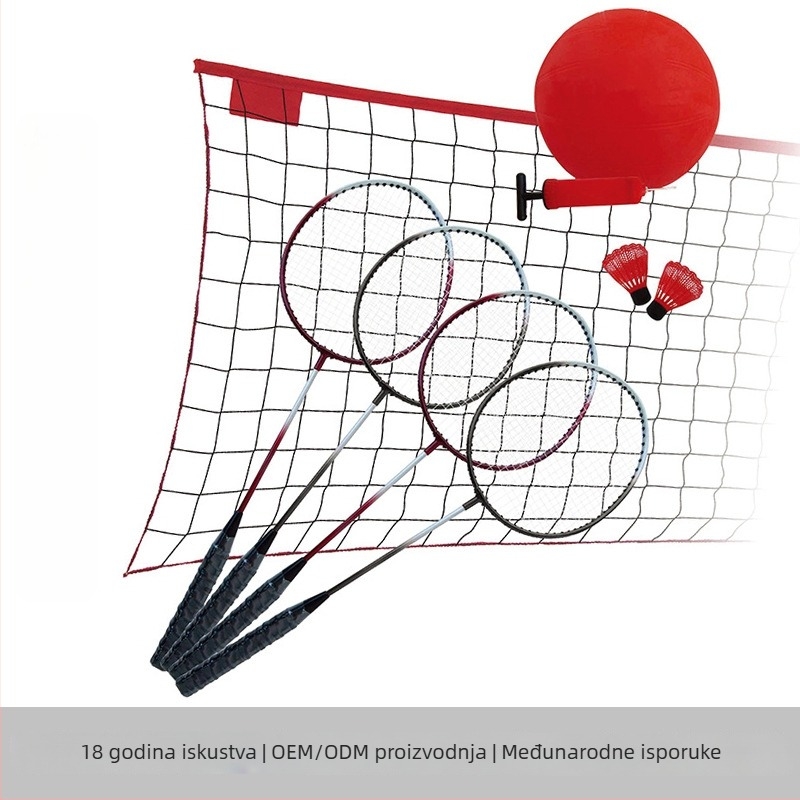 Mrežasti post za badminton/odbojku – prenosni, vanjski, prilagodljiv, Marka Jianghui (Kategorija: Badminton post; Prenosiv; Vanjski; Prilagodljiv)