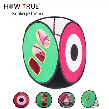 HOWTRUE Golf trening mreža 4-u-1, unutarnja i vanjska upotreba, najlon + vlakna stakla, tisak logotipa dostupan
