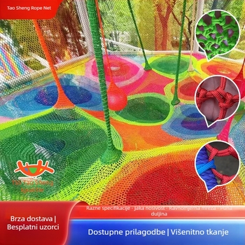 Opća sigurnosna mreža za djecu, model Jungle magic net-06, poliesterska, džungla prijelaz, nosivost 5000, Tao Sheng