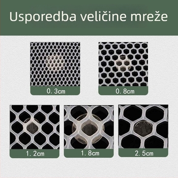 UV otporna balkonska zaštitna mreža za uzgoj peradi – protiv mačaka, za kokoši i patke, plastična mreža