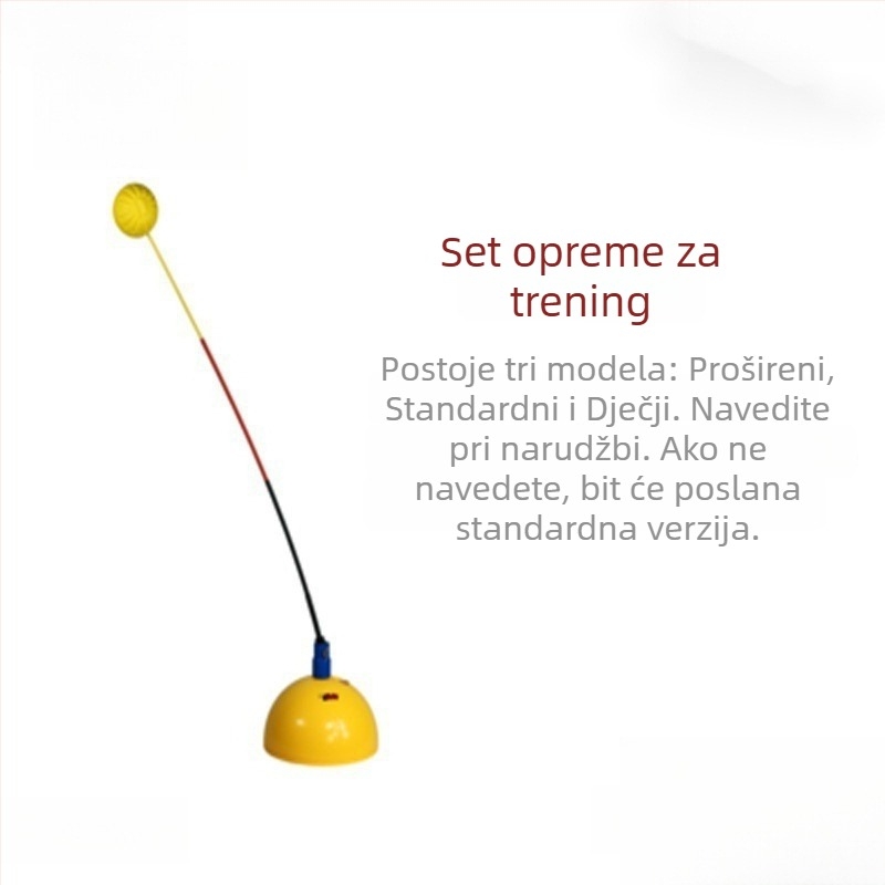 Tenis trener za samostalnu vježbu s fiksnom postavom – izdržljiva vježba zamaha za jednoga korisnika