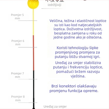 Teniski trenažer za samostalnu upotrebu, izdržljiv za djecu i odrasle