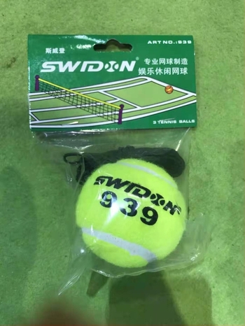 Swadden Tenis trening lopta s užetom — elastična, jednokratno pakiranje, polipropilensko vlakno, za stolni tenis