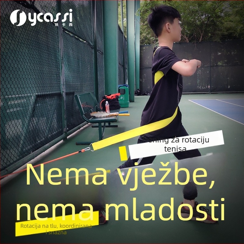 Tenis trenjer s topspinom, prijenosni, samostalni trening servis i udaraca (Materijal: kemijska vlakna; Primjenjivi scenariji: stolni tenis, druge igre s loptom; Kategorija: Tenis)
