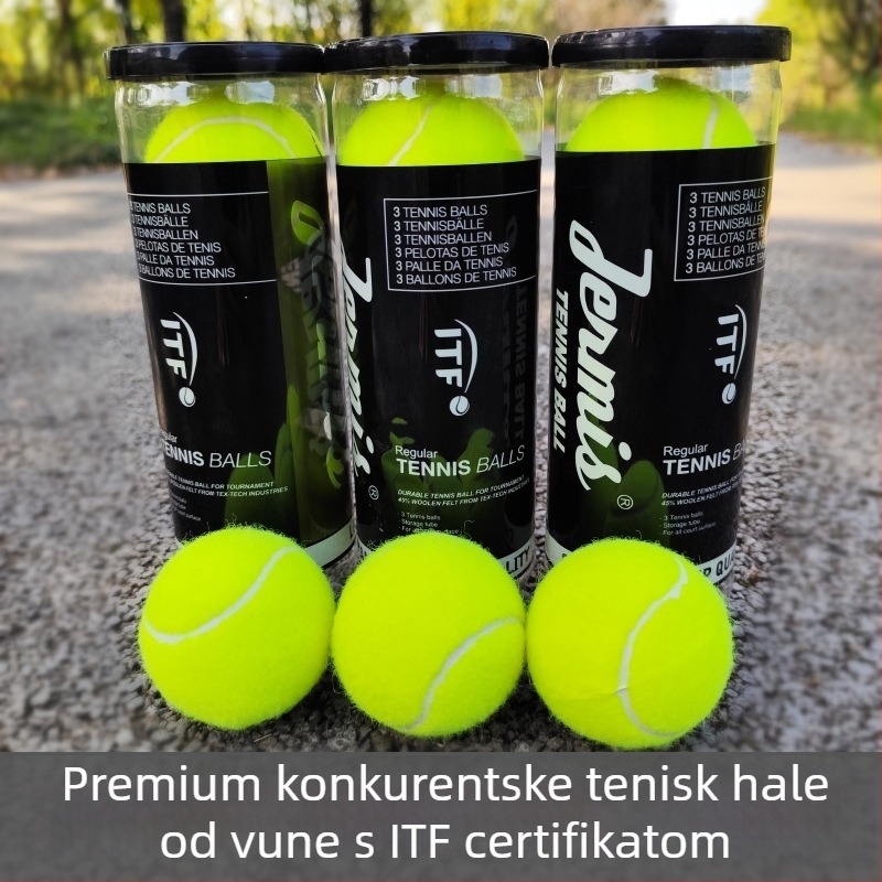 Natjecateljske tenis lopte, set od 3 tubica, Mingyi brothers, gumeni materijal, ITF certificado