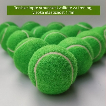 Zelena teniska lopta za profesionalni trening s visokom elastičnošću (Materijal: Guma; Značka: Mingyi brothers; Ispis logotipa: dostupan; Personalizacija: dostupna)