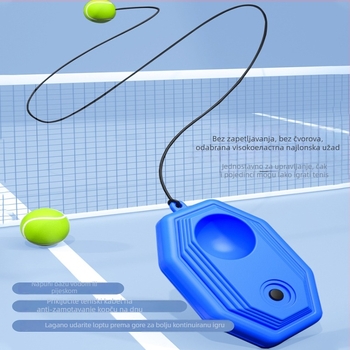 Tenis trener za jednog igrača s reboundom strune — samostalna vježba za početnike i studente; Materijal: svila cvijet; Bez logotipa; Bez prilagodbi