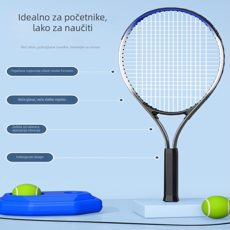 Tenis trener za jednog igrača s reboundom strune — samostalna vježba za početnike i studente; Materijal: svila cvijet; Bez logotipa; Bez prilagodbi