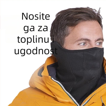 Maska za vožnju biciklom za jesen i zimu, unisex, polar fleece i poliester, mogućnost prilagodbe, nije uvezeno