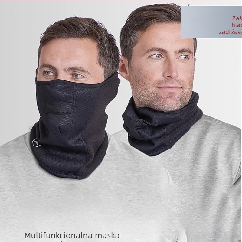 Maska za vožnju biciklom za jesen i zimu, unisex, polar fleece i poliester, mogućnost prilagodbe, nije uvezeno