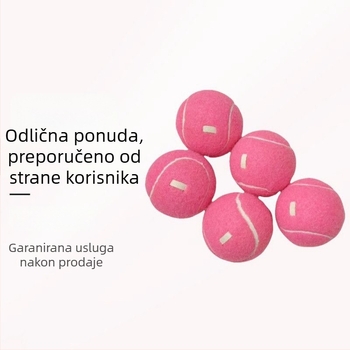Teniska lopta za trening, gumena konstrukcija, moguć ispis loga, pogodna za badminton i tenis, pojedinačna trening lopta