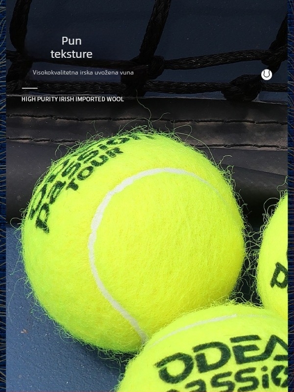 Teniska lopta pod tlakom za trening – visok odskok, izdržljiva guma, tenis