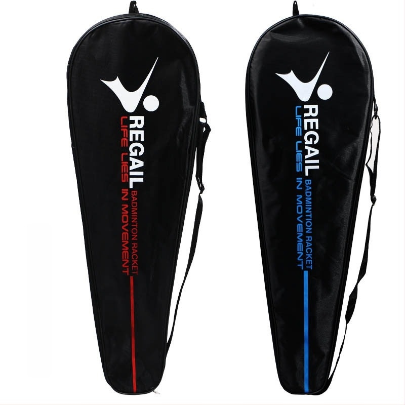 Regail badminton raketa s aluminijskim okvirom, jednokratna konstrukcija, ravna osovina, težina 95–100 g, Fiber Silk konac, prilagodba dostupna