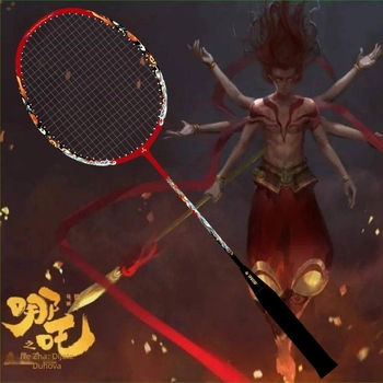 Raketa za badminton – okvir od karbonskih vlakana, T700, ultra lagana, direktan udarac, težina 80–84 g