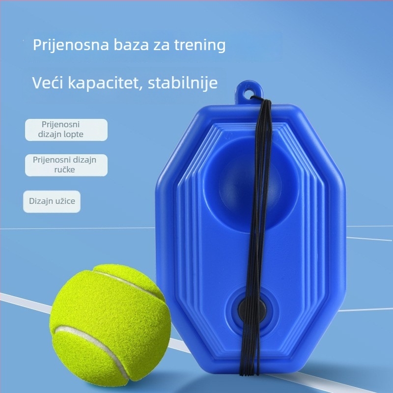 Teniska raketa za djecu – okvir od aluminijske legure, najlon žica, težina 90–94 g, baza za trening s odskokom