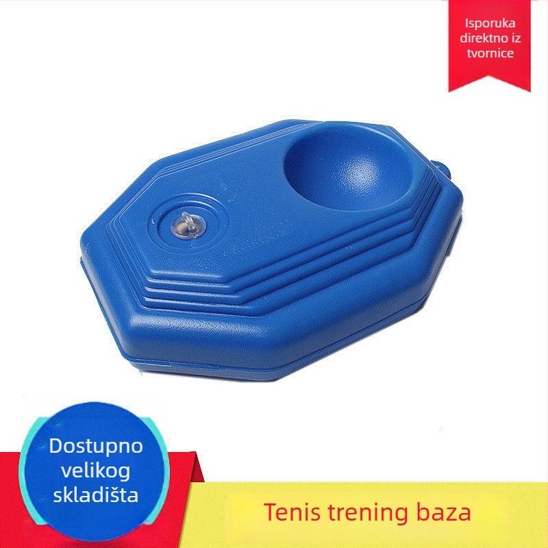 Samostalna teniska trening baza – visoka elastičnost, PP materijal, brend Leke (autorizirani privatni brend), prilagodljiva, pogodna za tenis i badminton
