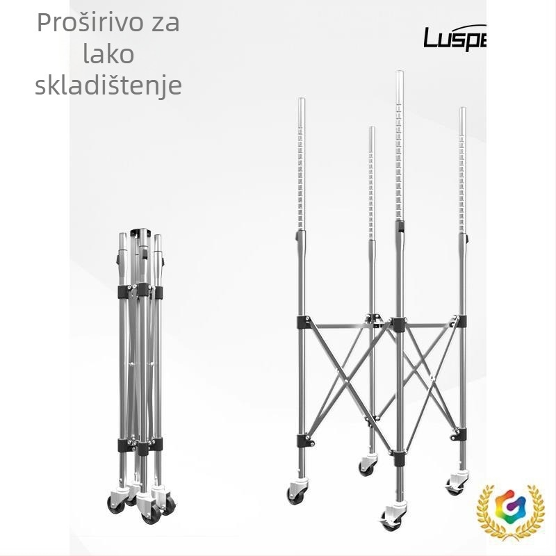 Prijenosna kolica za tenis lopte, s velikim kapacitetom koša za lopte i sustavom višestrukih lopti