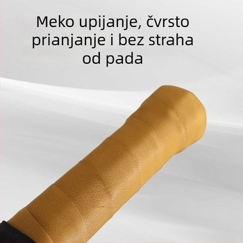 Prava kožna traka za grip za pickleball i badminton štapove, upija znoj, protuklizna, apsorbira udarce.