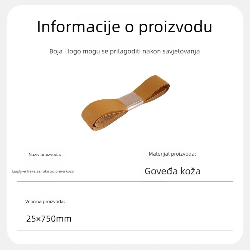 Prava kožna traka za grip za pickleball i badminton štapove, upija znoj, protuklizna, apsorbira udarce.