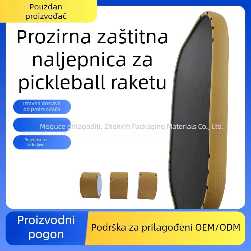 Prilagođene zaštitne naljepnice za pickleball reketa, jedna kartica s tri zaštitne naljepnice za okvir reketa — Zhensen