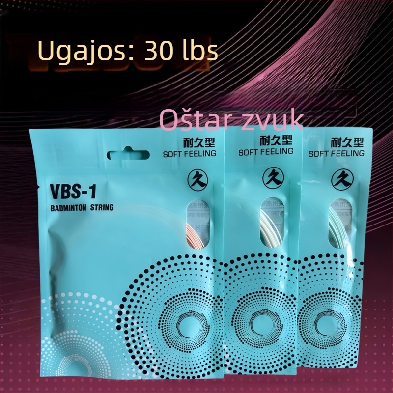 Struna za reket za badminton – kompozit smola-najlon, izdržljiv materijal za badminton i stolni tenis