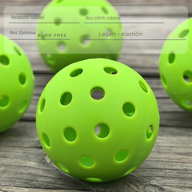 pickleball lopta s 40 rupa, modificirani TPE, 30 g