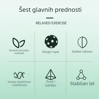 Double Happiness DHS 4-komadni set pickleball loptičica, 40 rupa, PE materijal