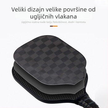Nova City pickleball palica, karbonska vlakna ili staklena vlakna, jednovrsta hot-pressed konstrukcija, težina 0,25 kg