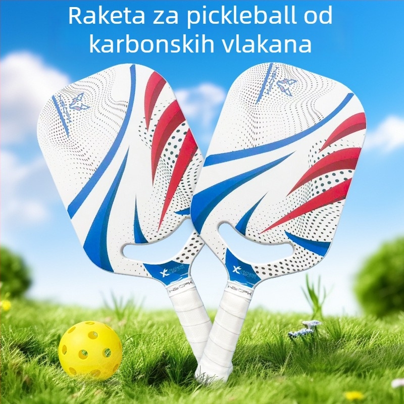 Nova City pickleball palica, karbonska vlakna ili staklena vlakna, jednovrsta hot-pressed konstrukcija, težina 0,25 kg