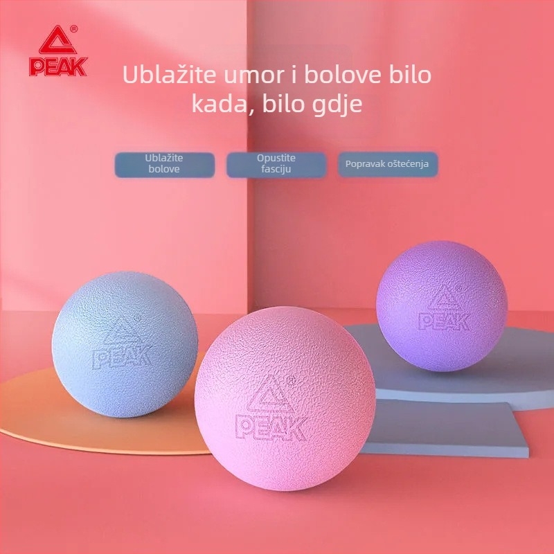Peak Fascia Massage Ball – joga lopta; Materijal: TPE; Težina: 145 g; Promjer: 60; Bez napuhavanja