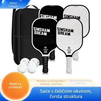 Raketa za pickleball od karbonskih vlakana s prilagođenim stilom slova, težina 215 g