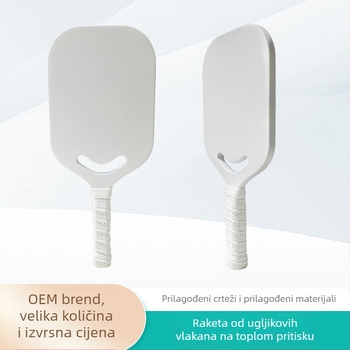 Pranastar pickleball raketa – karbonska vlakna, jednokratna bezokvirna konstrukcija, dimenzije 420×185×14 mm, težina 95–100 g, drška G1, moguć ispis logotipa