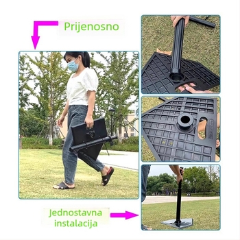 Trener za udaranje u baseballu s pet T-stativima za trening baseballa i softballa