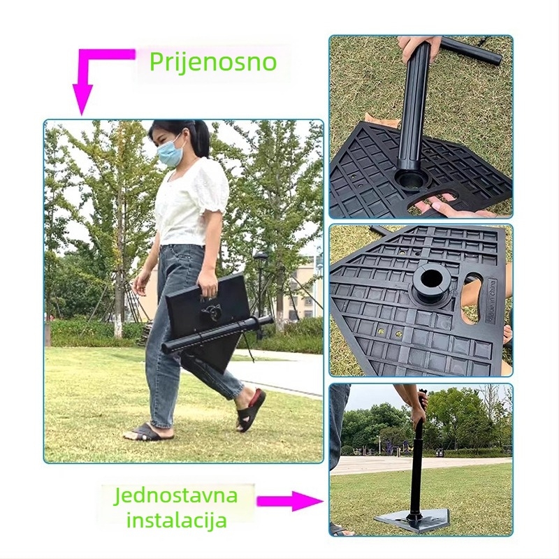 Trener za udaranje u baseballu s pet T-stativima za trening baseballa i softballa