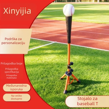 Vanjski trener za udaranje u baseball s podesivom visinom i T-okviem na trokutnom stativu