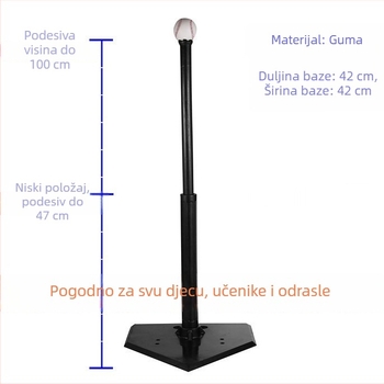 Trening za udaranje u baseball s Tee stalkom