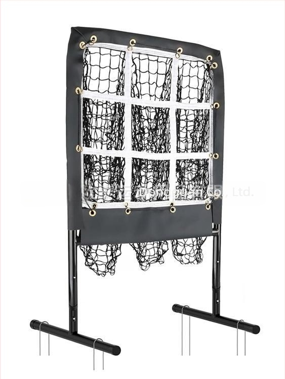 Baseball pitching net za trening, 9 rupa, poliester, Mountain Buzz, mogućnost ispisa logotipa, pogodna za baseball i softball