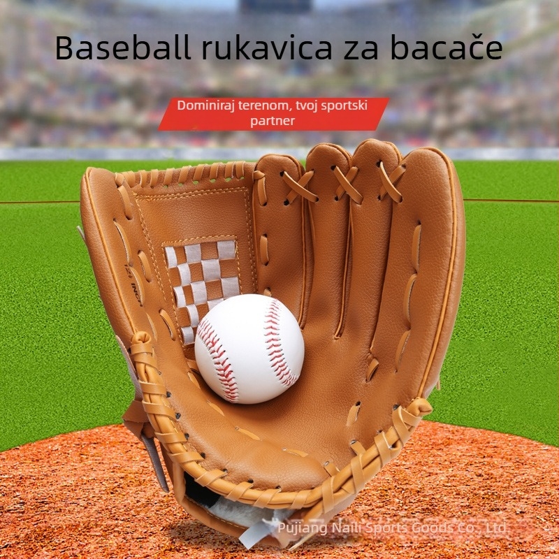 Debljane rukavice za baseball za djecu i odrasle, za hvatanje i bacanje, pogodne za baseball i softball