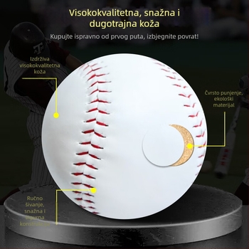 Mengtuojia Softball – komprimirano jezgro od sawdust, lopta za dječji trening, izdržljiva