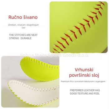 Softball Whiteng PVC, prilagodljiva trening lopta