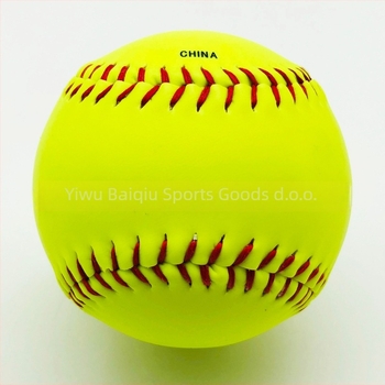 Softball lopta S300Y – PVC, prilagodljiva, otisak logotipa, visoka kvaliteta
