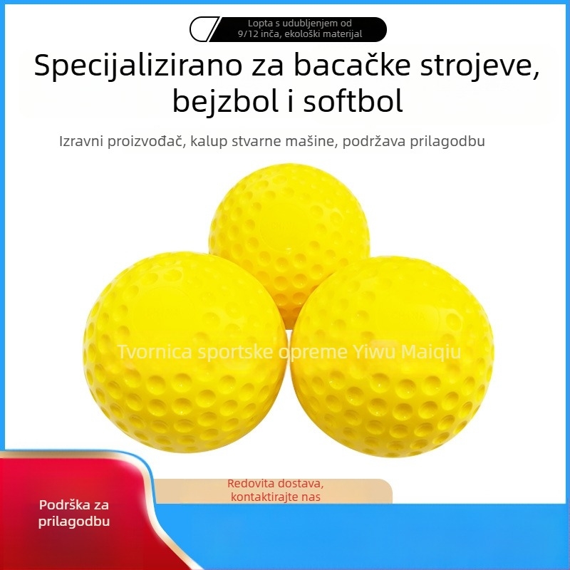 Trening baseball s udubljenom rupom za strojeve za bacanje | Marka Michael Ball; Materijal PU; Podrijetlo Zhejiang; Mogućnost prilagodbe; Tisak logotipa