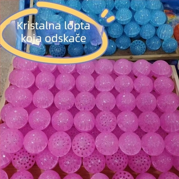LED kristalna lopta za zglob s užetom za vježbanje koordinacije ruka-oko, magična igračka za bacanje za tinejdžere i mlade odrasle, svjetlucajući efekti za ublažavanje stresa