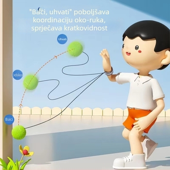 LED kristalna lopta za zglob s užetom za vježbanje koordinacije ruka-oko, magična igračka za bacanje za tinejdžere i mlade odrasle, svjetlucajući efekti za ublažavanje stresa