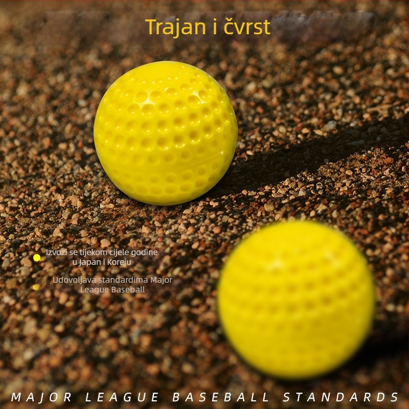 Baseball PU trening lopta za automatizirane bacanje strojeva; otporna na habanje; ispis logotipa; brend ADS; prilagodljiva