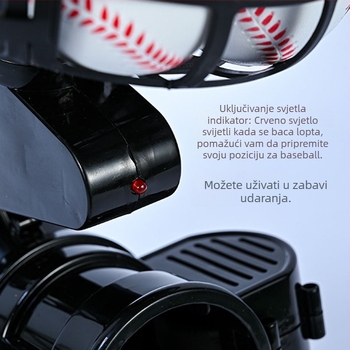 Baseball trener za podavanje, prijenosna automatska tee, za unutarnje i vanjske uvjete, polipropilen, 1,6 kg, Zhanhong