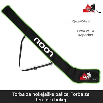 Torba za hokejaške štapove, PU materijal, velika kapaciteta, pogodna za hokej i zimske sportove (Značka Chiou; Otisnuto logo OK)