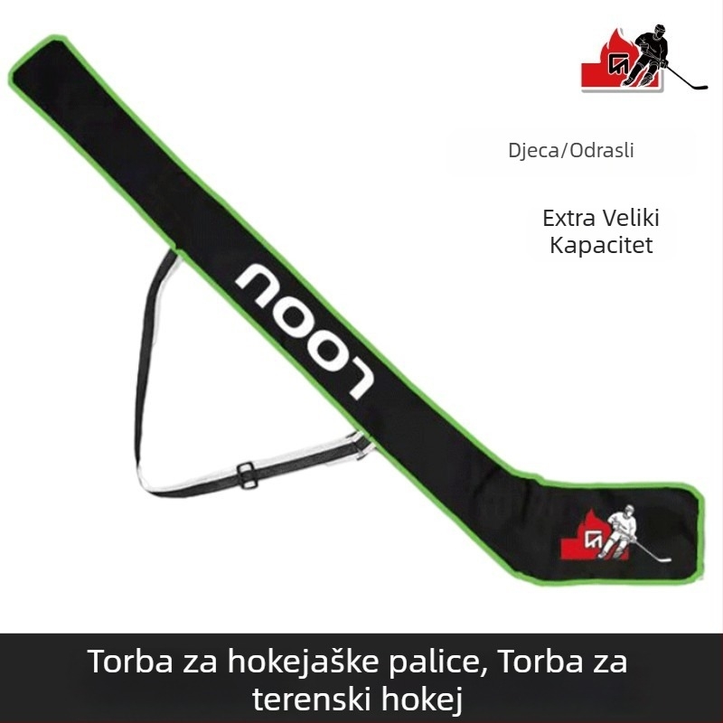 Torba za hokejaške štapove, PU materijal, velika kapaciteta, pogodna za hokej i zimske sportove (Značka Chiou; Otisnuto logo OK)